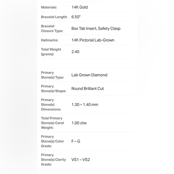 14K 1.00 CTW Lab Grown Diamond Tennis Bracelet - Picture 7 of 7